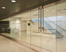 Glass partitions